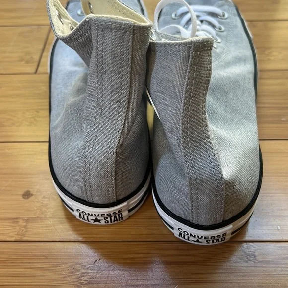 New Converse All Star High Top Lace Up 164449F Grey / White - Picture 5 of 8